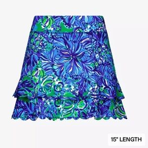 Lilly Pulitzer Active Skort | Turtle Awe Print | Golf Tennis Resortwear XXS